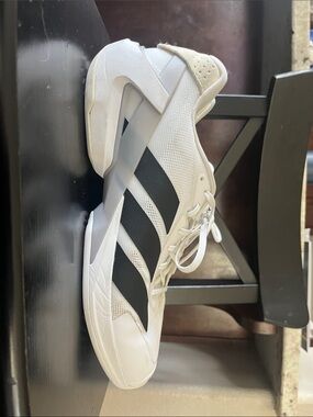 adidas White and Black Adizero Ubersonic 5 Tennis Shoes